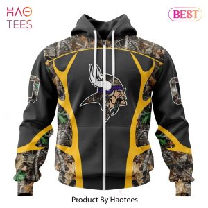 LUXURY NFL Minnesota Vikings Special Camo Hunting Design Hoodie