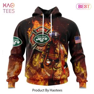 LUXURY NFL New York Jets Honor Firefighters – First Responders Hoodie