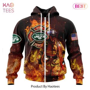 LUXURY NFL New York Jets Honor Firefighters – First Responders Hoodie