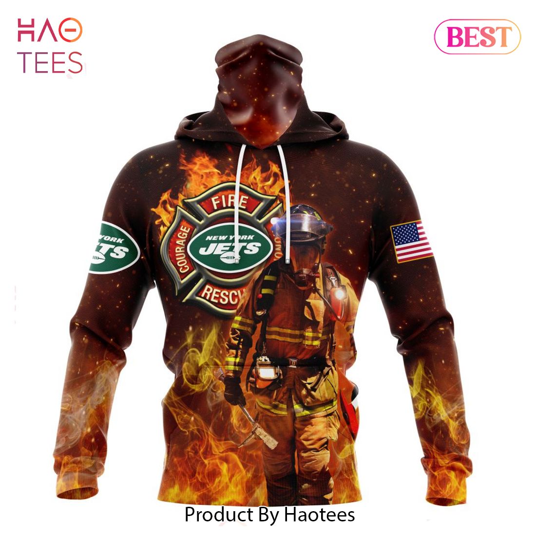 LUXURY NFL New York Jets Honor Firefighters - First Responders Hoodie LUXURY NFL New York Jets Honor Firefighters - First Responders Hoodie