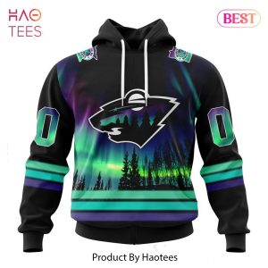 LUXURY NHL Minnesota Wild Special Design With Northern Lights Hoodie