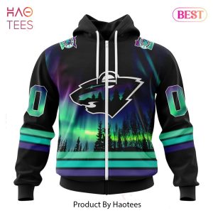 LUXURY NHL Minnesota Wild Special Design With Northern Lights Hoodie
