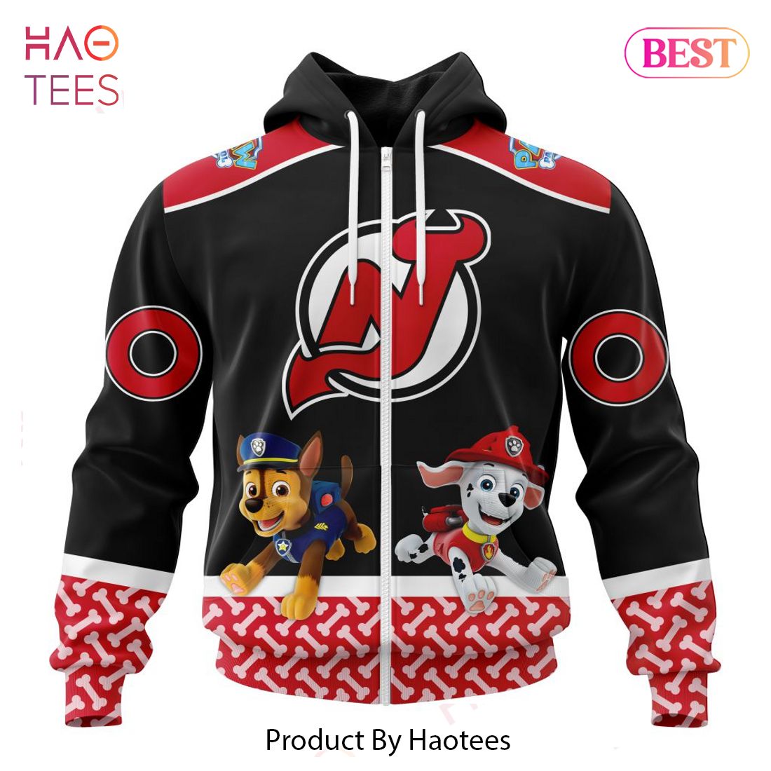 LUXURY NHL New Jersey Devils Special Paw Patrol Design Jeysey LUXURY NHL New Jersey Devils Special Paw Patrol Design Jeysey