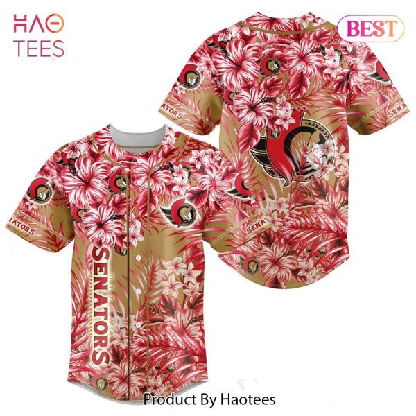 LUXURY NHL Ottawa Senators Special Hawaiian Design Baseball Jersey Jeysey