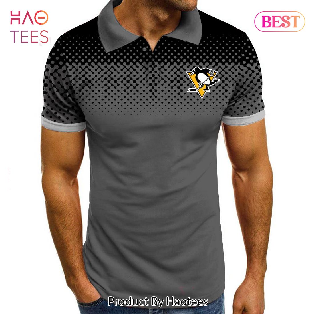LUXURY NHL Pittsburgh Penguins Special Multi Color Polo LUXURY NHL Pittsburgh Penguins Special Multi Color Polo
