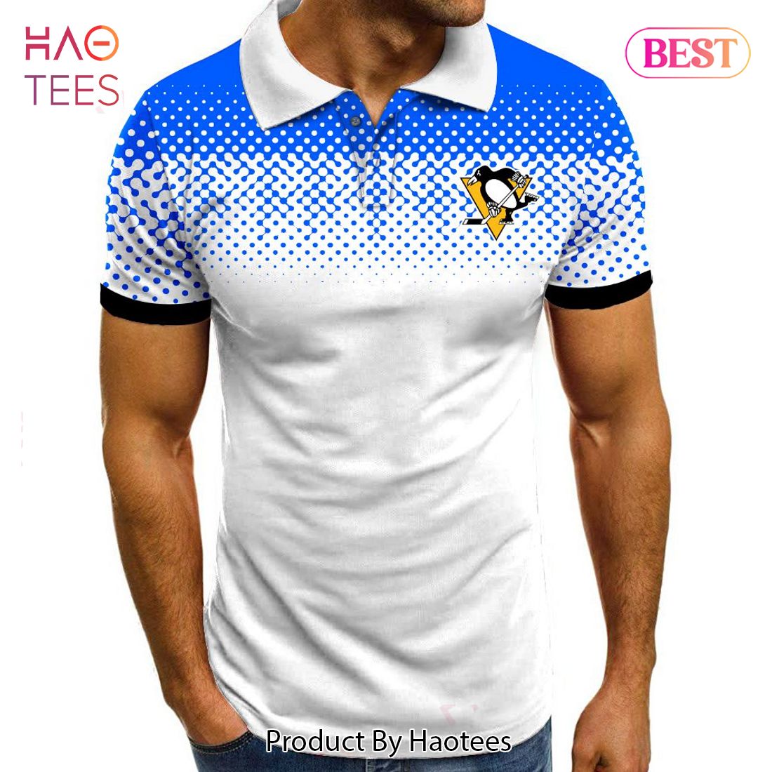 LUXURY NHL Pittsburgh Penguins Special Multi Color Polo LUXURY NHL Pittsburgh Penguins Special Multi Color Polo