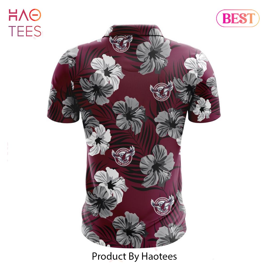 LUXURY NRL Manly Warringah Sea Eagles Special Aloha Golf Polo Design LUXURY NRL Manly Warringah Sea Eagles Special Aloha Golf Polo Design
