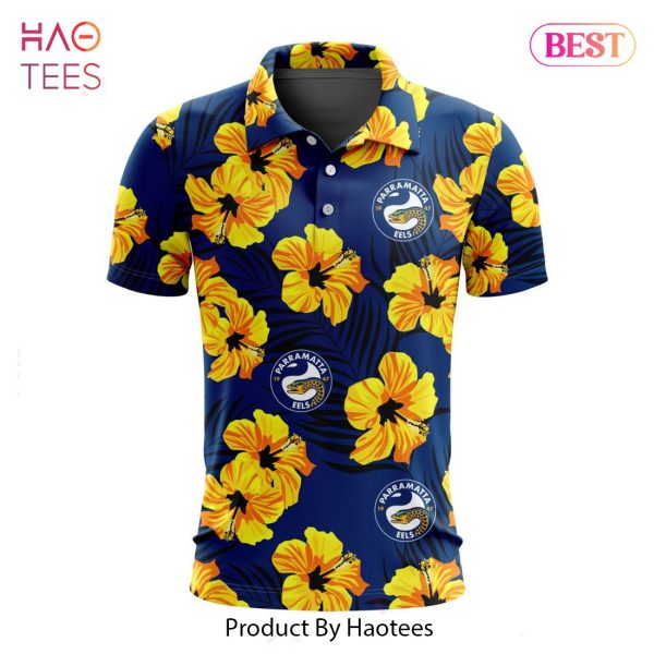 LUXURY NRL Parramatta Eels Special Aloha Golf Polo Design