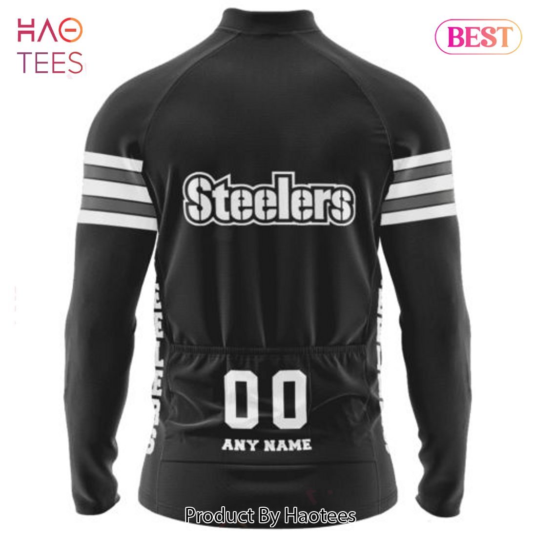 LUXURY Pittsburgh Steelers Mono Cycling Jersey Hoodie LUXURY Pittsburgh Steelers Mono Cycling Jersey Hoodie