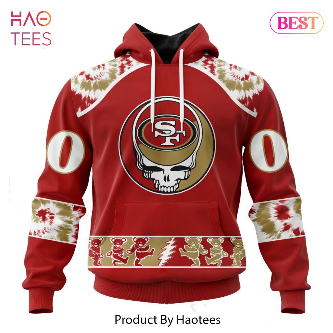 LUXURY San Francisco 49ers Special Grateful Dead Design Hoodie