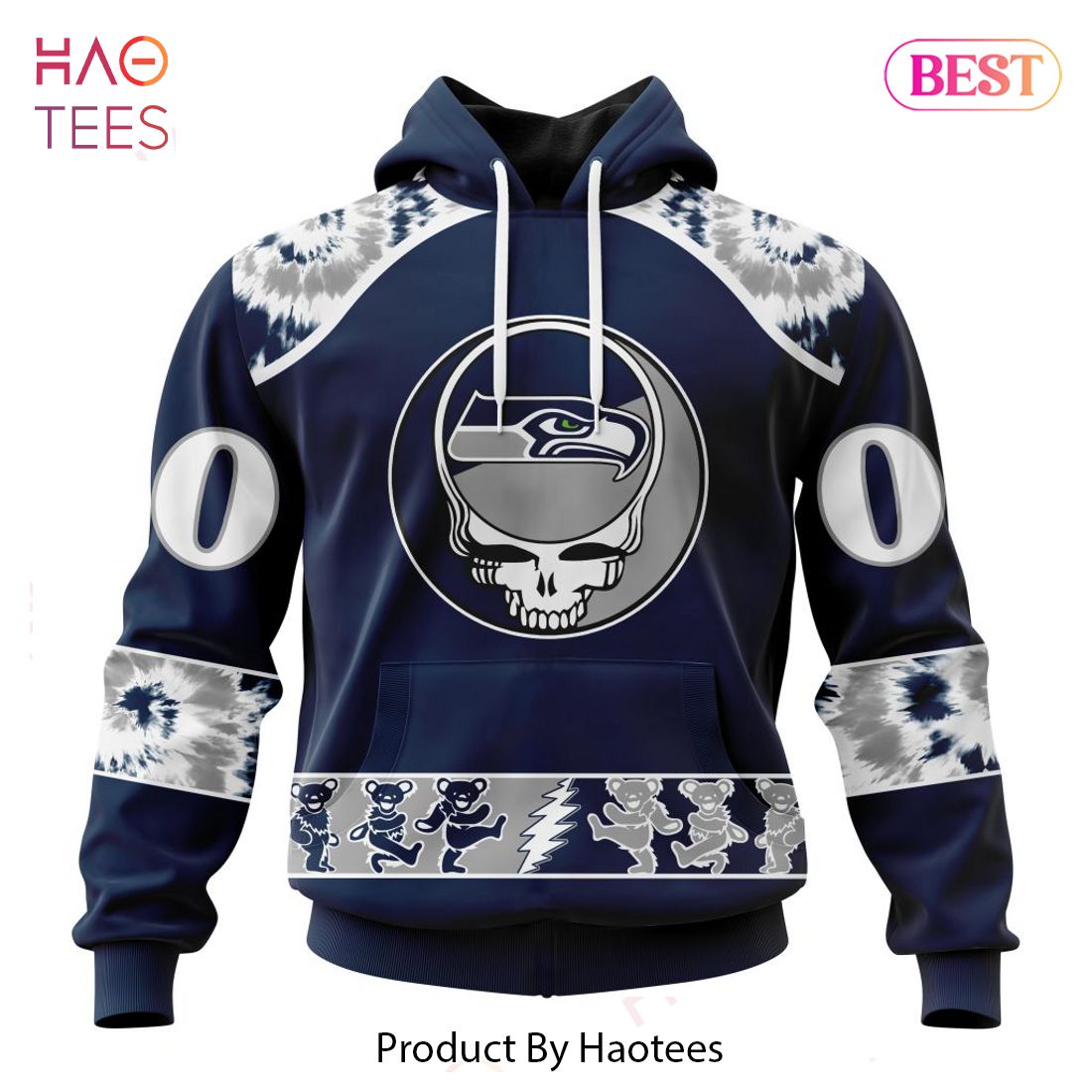 LUXURY Seattle Seahawks Special Grateful Dead Design Hoodie