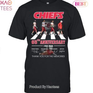 NEW 65 Anniversay 1959-2024 Kansas City Chiefs Thank You For The Memories Unisex T-Shirt