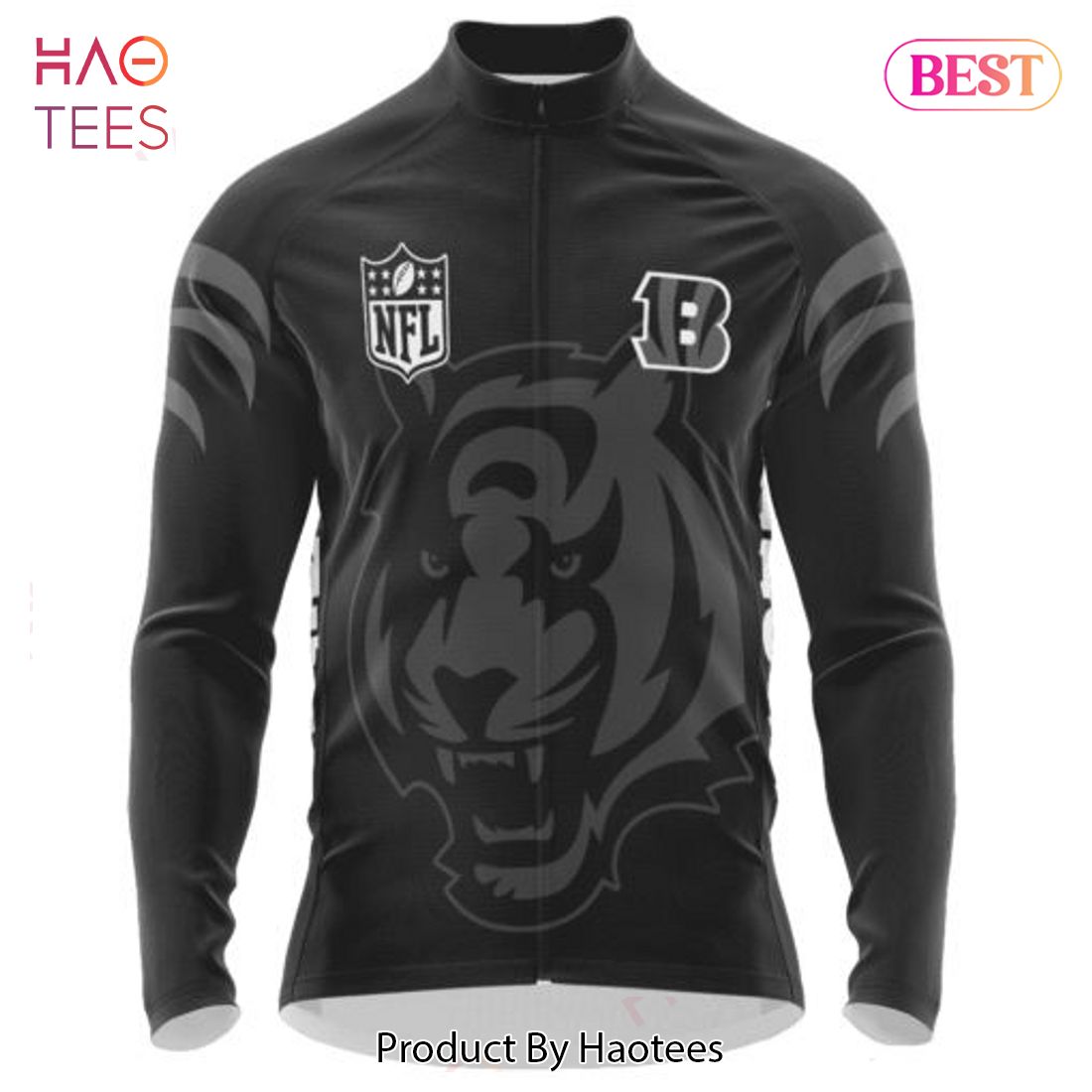 NEW Cincinnati Bengals Mono Cycling Jersey Hoodie NEW Cincinnati Bengals Mono Cycling Jersey Hoodie