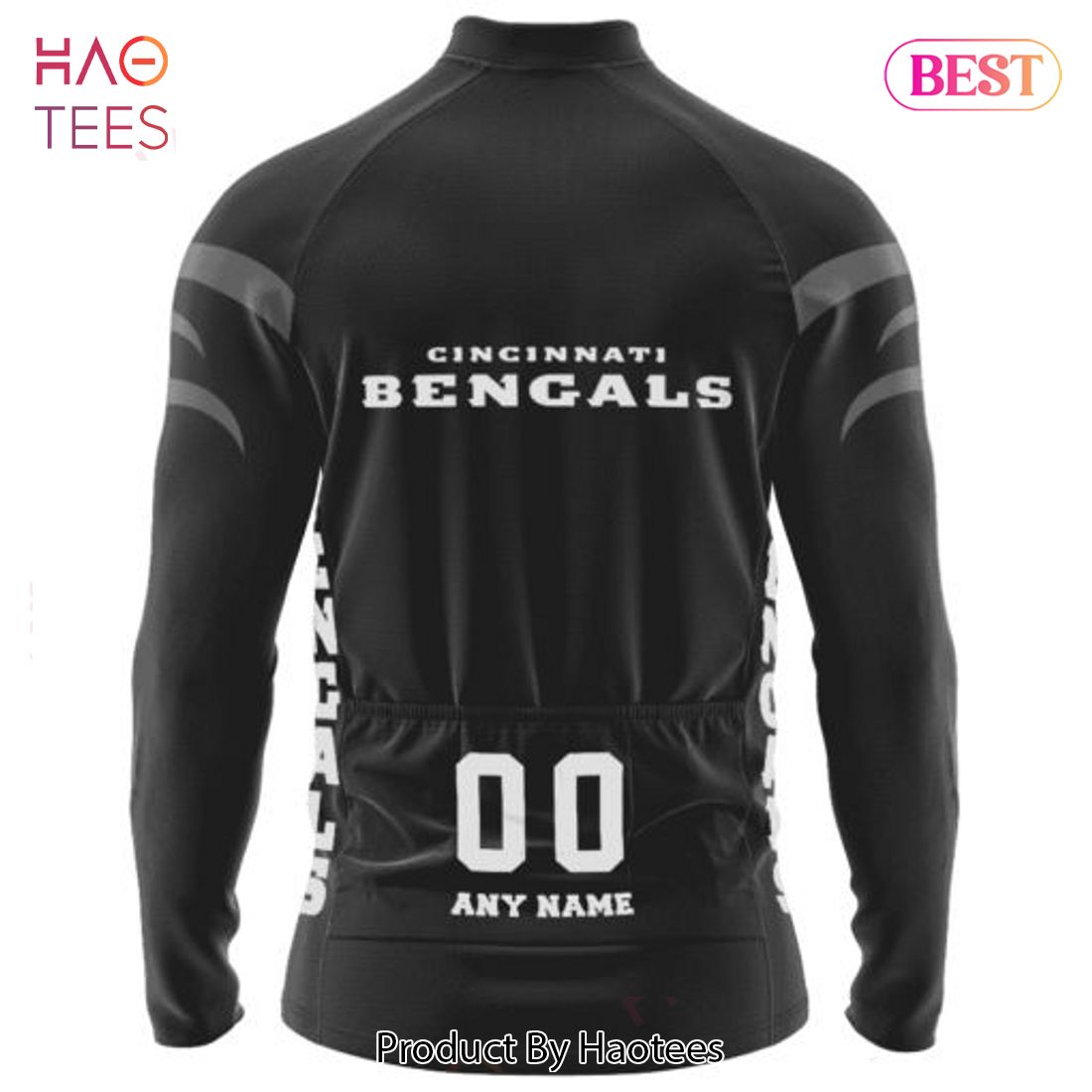 NEW Cincinnati Bengals Mono Cycling Jersey Hoodie NEW Cincinnati Bengals Mono Cycling Jersey Hoodie