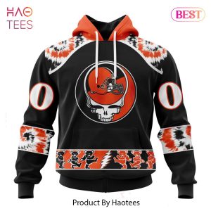 NEW Cleveland Browns Special Grateful Dead Design Hoodie