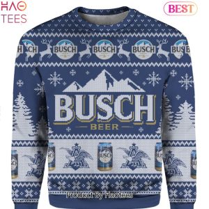 NEW Fashion Busch Beer Ugly Sweater