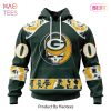 NEW Green Bay Packers Special Grateful Dead Design Hoodie