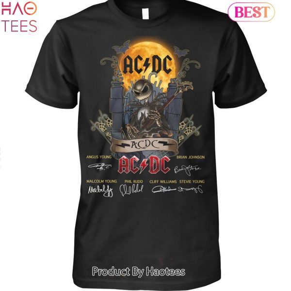 NEW Jack Skellington Halloween AC DC Fan Unisex T-Shirt