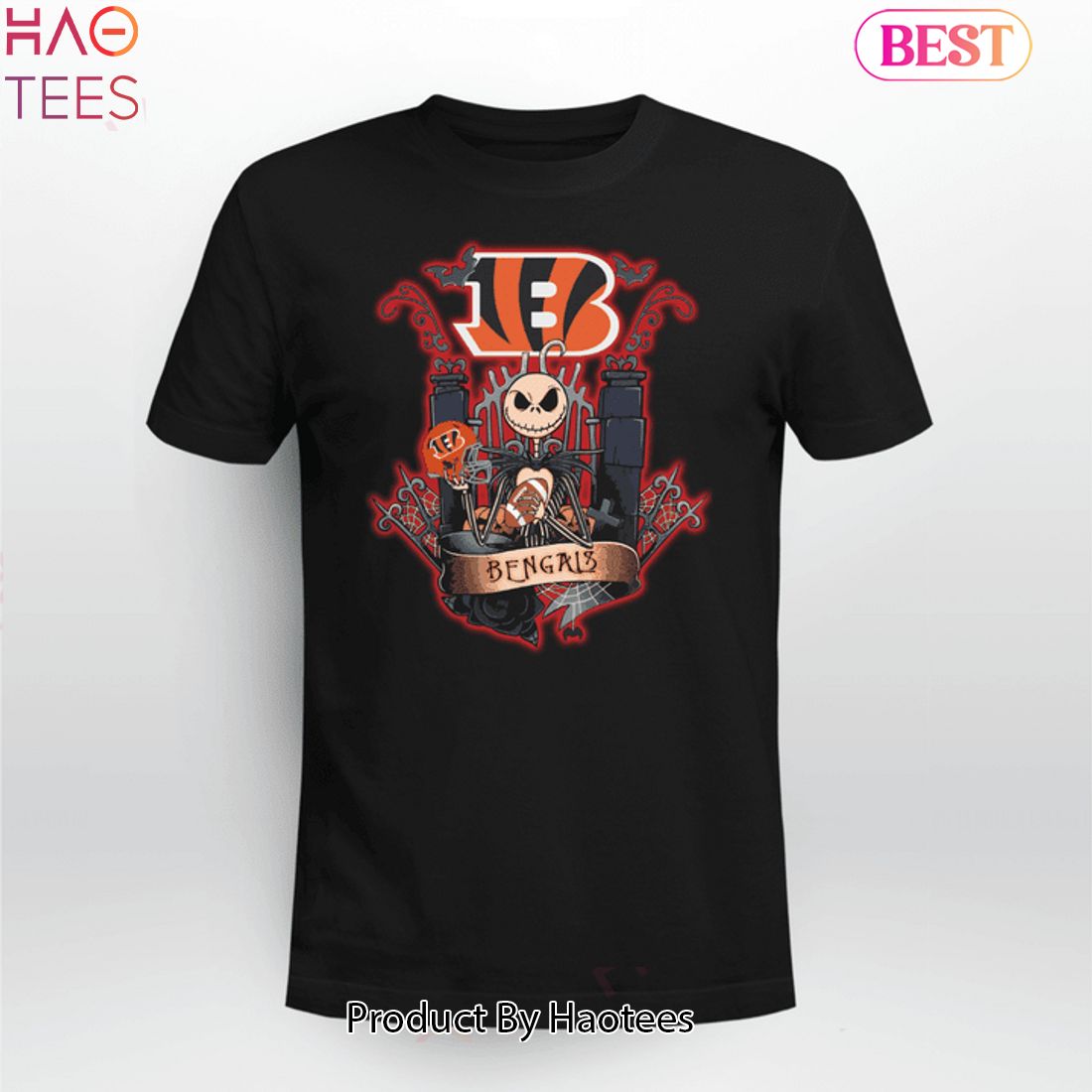 Halloween Jack And Sally Love The Cincinnati Bengals T-Shirt - T-shirts Low  Price