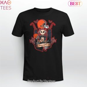 NEW Jack Skellington Halloween Cleveland Browns Fan Unisex T-Shirt