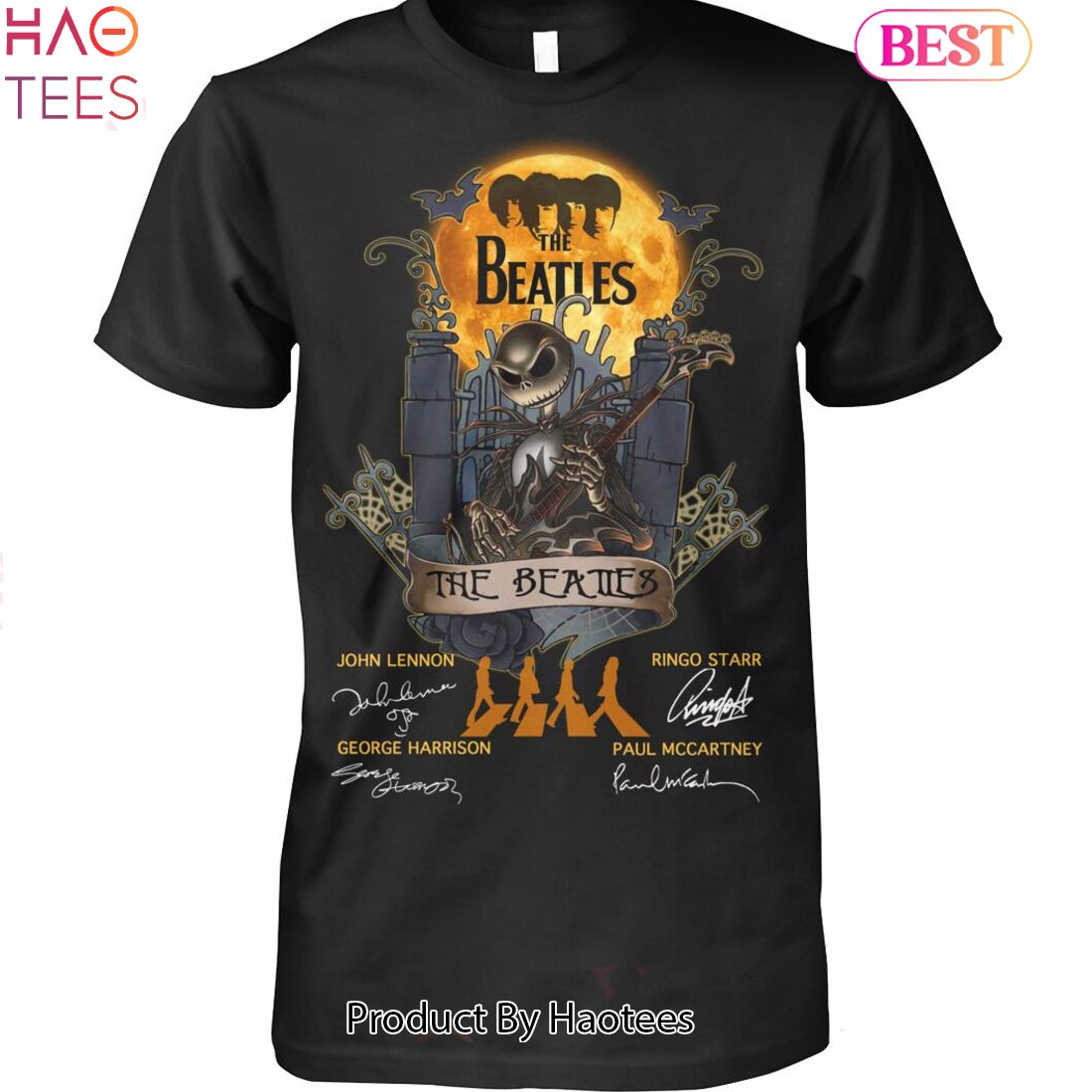 NEW Jack Skellington Halloween The Beatles Fan Unisex T-Shirt Luxury Store