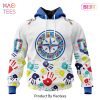 NEW MLB Seattle Mariners Special Autism Awareness Design Hoodie