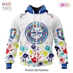 NEW MLB Seattle Mariners Special Autism Awareness Design Hoodie
