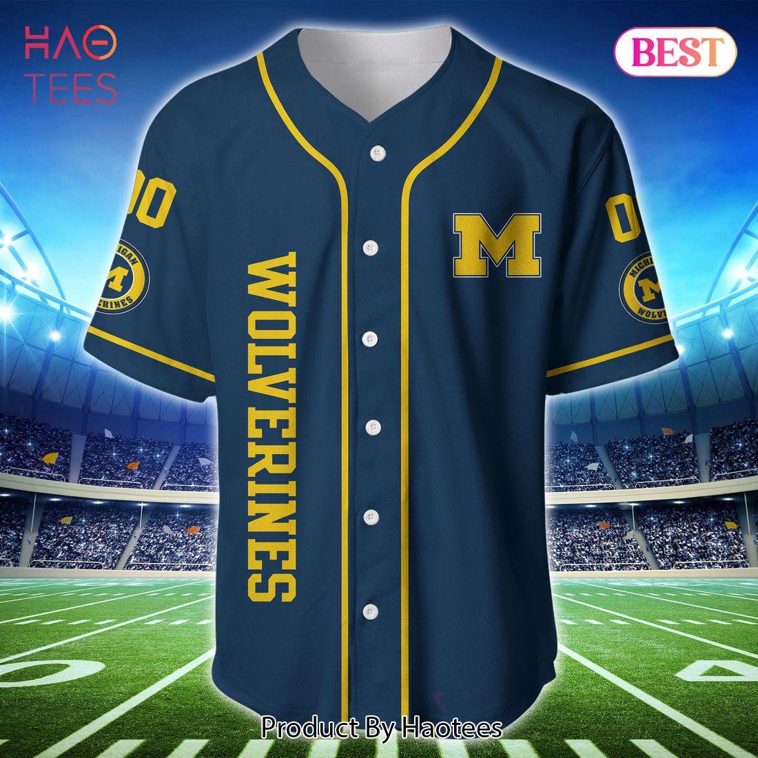 New Ncaa Michigan Wolverines Baseball Jersey