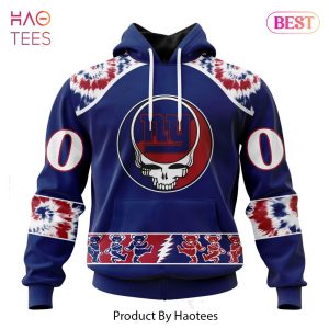 NEW New York Giants Special Grateful Dead Design Hoodie