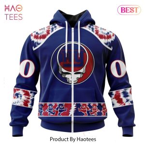 NEW New York Giants Special Grateful Dead Design Hoodie