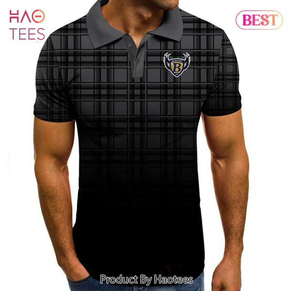 NEW NFL Baltimore Ravens Polo Tartan Gradient V2 Polo Shirt