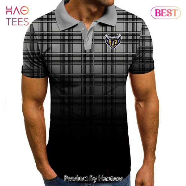 NEW NFL Baltimore Ravens Polo Tartan Gradient V2 Polo Shirt