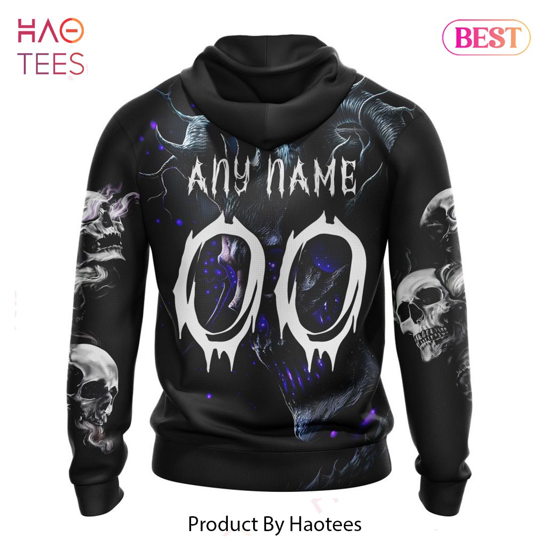 NEW NFL Baltimore Ravens Special Skull Art Design Hoodie NEW NFL Baltimore Ravens Special Skull Art Design Hoodie