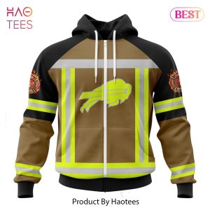 NEW NFL Buffalo Bills Special Firefighter Uniform Design Hoodie