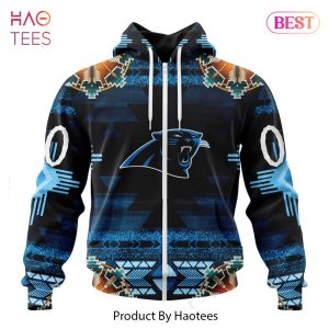 NEW NFL Carolina Panthers Special Native Costume Design Hoodie