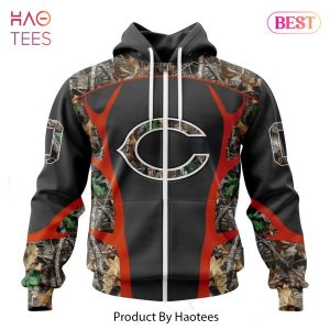 NEW NFL Chicago Bears Special Camo Hunting Design Hoodie