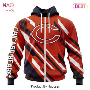 NEW NFL Chicago Bears Special MotoCross Concept Hoodie