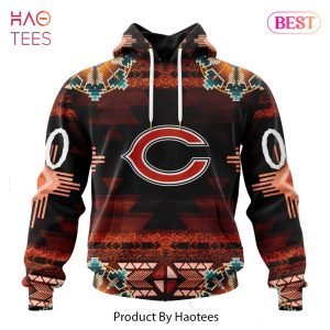 NEW NFL Chicago Bears Special Native Costume Design Hoodie