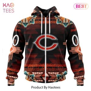 NEW NFL Chicago Bears Special Native Costume Design Hoodie