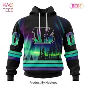 NEW NFL Cincinnati Bengals Special Design With Northern Lights Hoodie