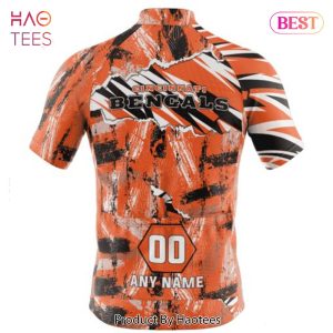 NEW NFL Cincinnati Bengals Special Mix Stripes Design Cycling Jersey Hoodie