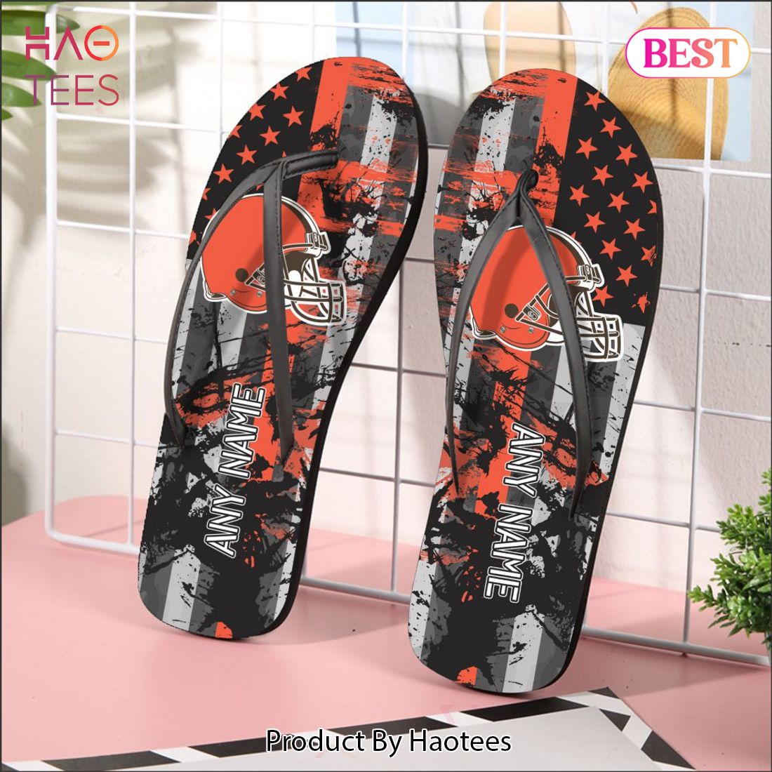 NEW NFL Cleveland Browns Special Flip Flops For Independence Day Hoodie NEW NFL Cleveland Browns Special Flip Flops For Independence Day Hoodie