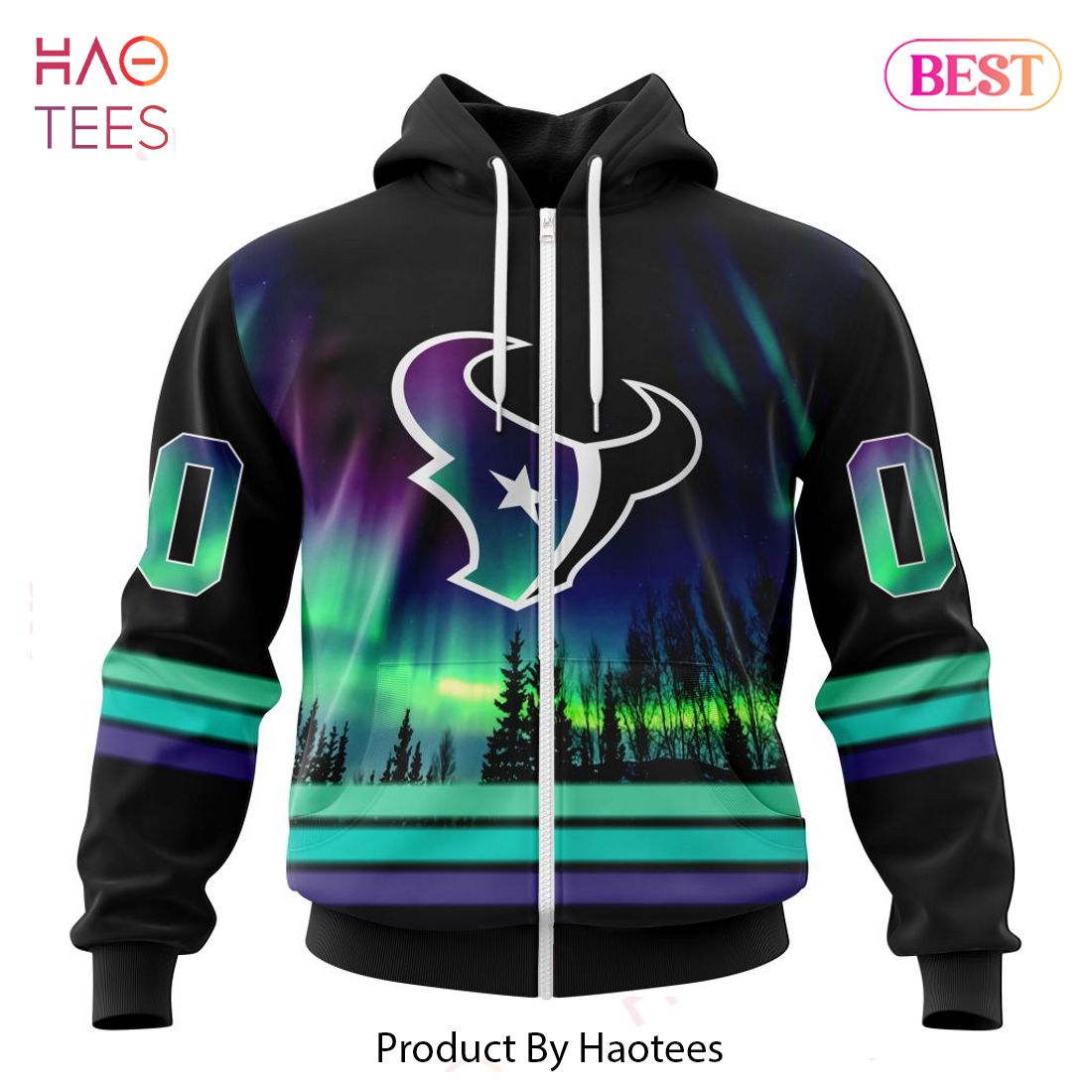NEW NFL Houston Texans Special Design With Northern Lights Hoodie NEW NFL Houston Texans Special Design With Northern Lights Hoodie