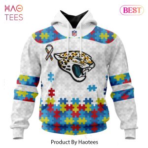 NEW NFL Jacksonville Jaguars Special Autism Awareness Design Hoodie