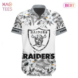 NEW NFL Las Vegas Raiders Special Hawaiian Design Button Shirt Hoodie