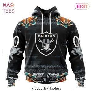 NEW NFL Las Vegas Raiders Special Native Costume Design Hoodie