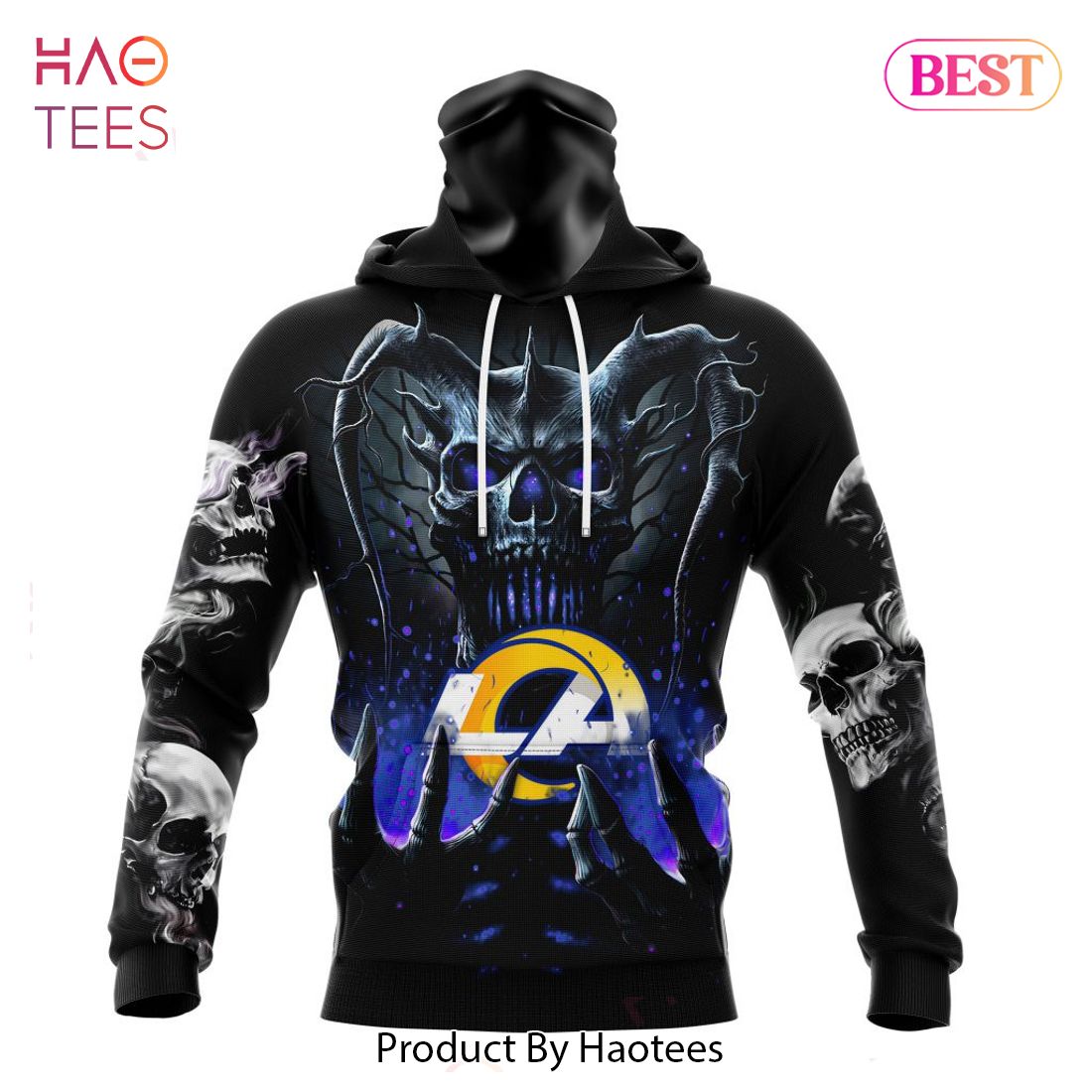 NEW NFL Los Angeles Rams Special Skull Art Design Hoodie NEW NFL Los Angeles Rams Special Skull Art Design Hoodie