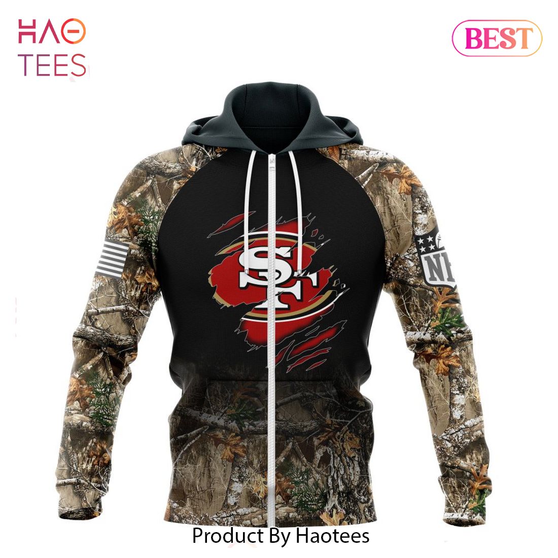 NEW NFL San Francisco 49ers Special Camo Hunting Design Hoodie NEW NFL San Francisco 49ers Special Camo Hunting Design Hoodie