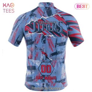 NEW NFL Tennessee Titans Special Mix Stripes Design Cycling Jersey Hoodie