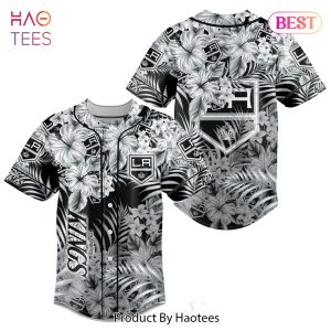 NEW NHL Los Angeles Kings Special Hawaiian Design Baseball Jersey Jeysey